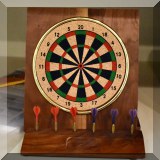Y03. Desk top dart board game. - $14